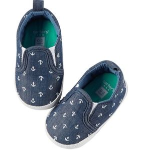🎉 Carter's Anchor Print Slip-on shoes